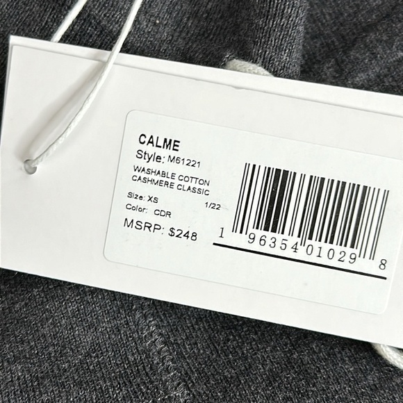 Calme by Johnny Wash Washable Cotton Cashmere Classic Joggers Women’s XS - Picture 7 of 8